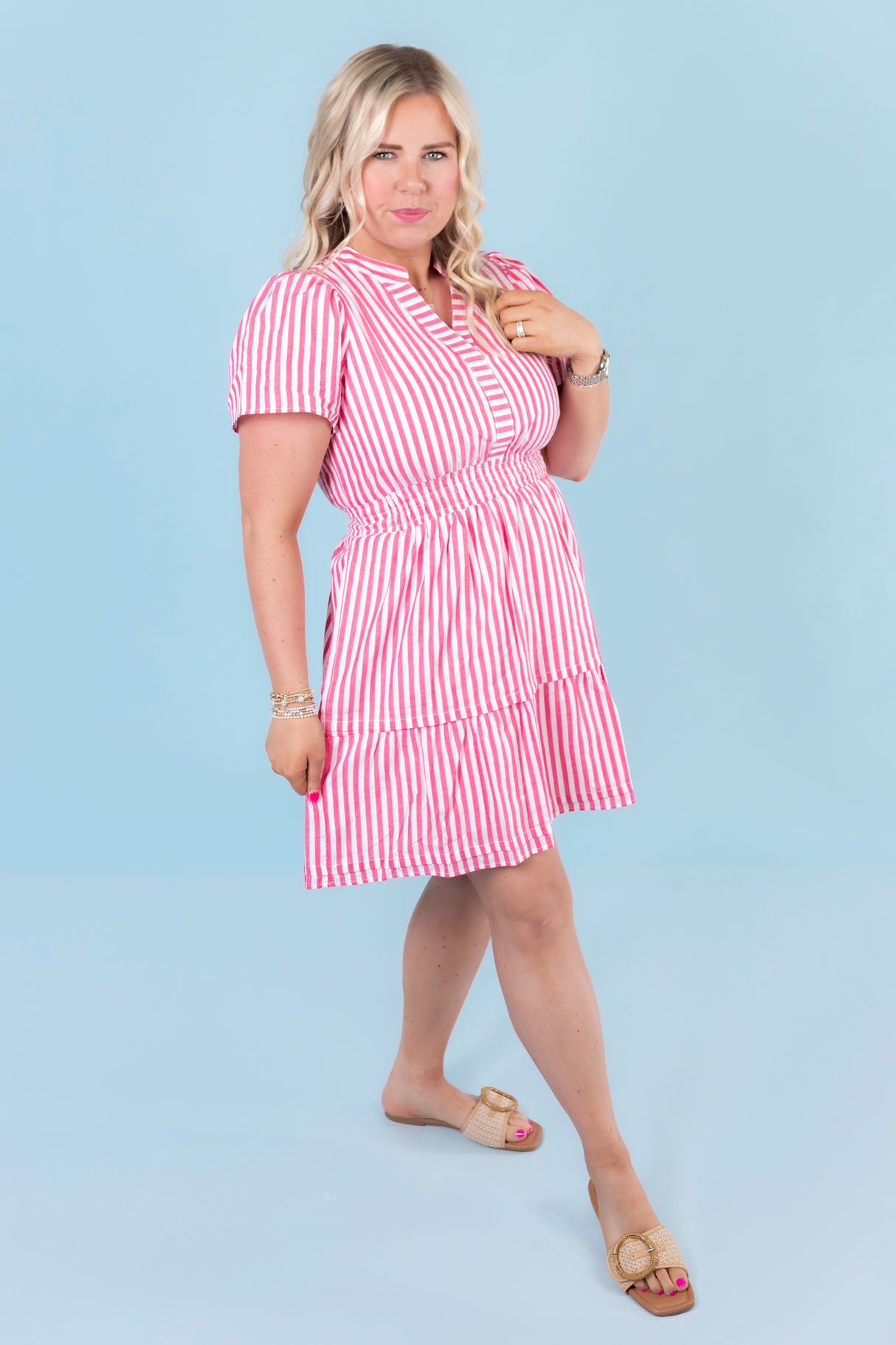The Striped Mini Dress