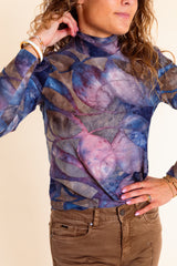 Painter's Palette Mock Neck Top
