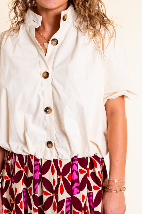 Juliette Bubble Hem Blouse