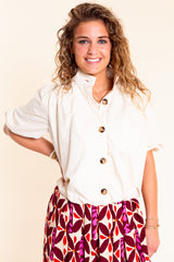 Juliette Bubble Hem Blouse