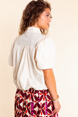 Juliette Bubble Hem Blouse