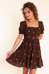 The Autumn Bloom Mini Dress