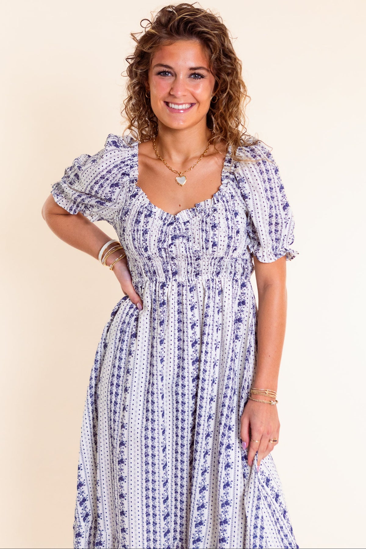 Bluebell Smocked Maxi Dress