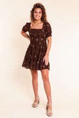 The Autumn Bloom Mini Dress