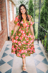 The Pinky Florals Maxi Dress