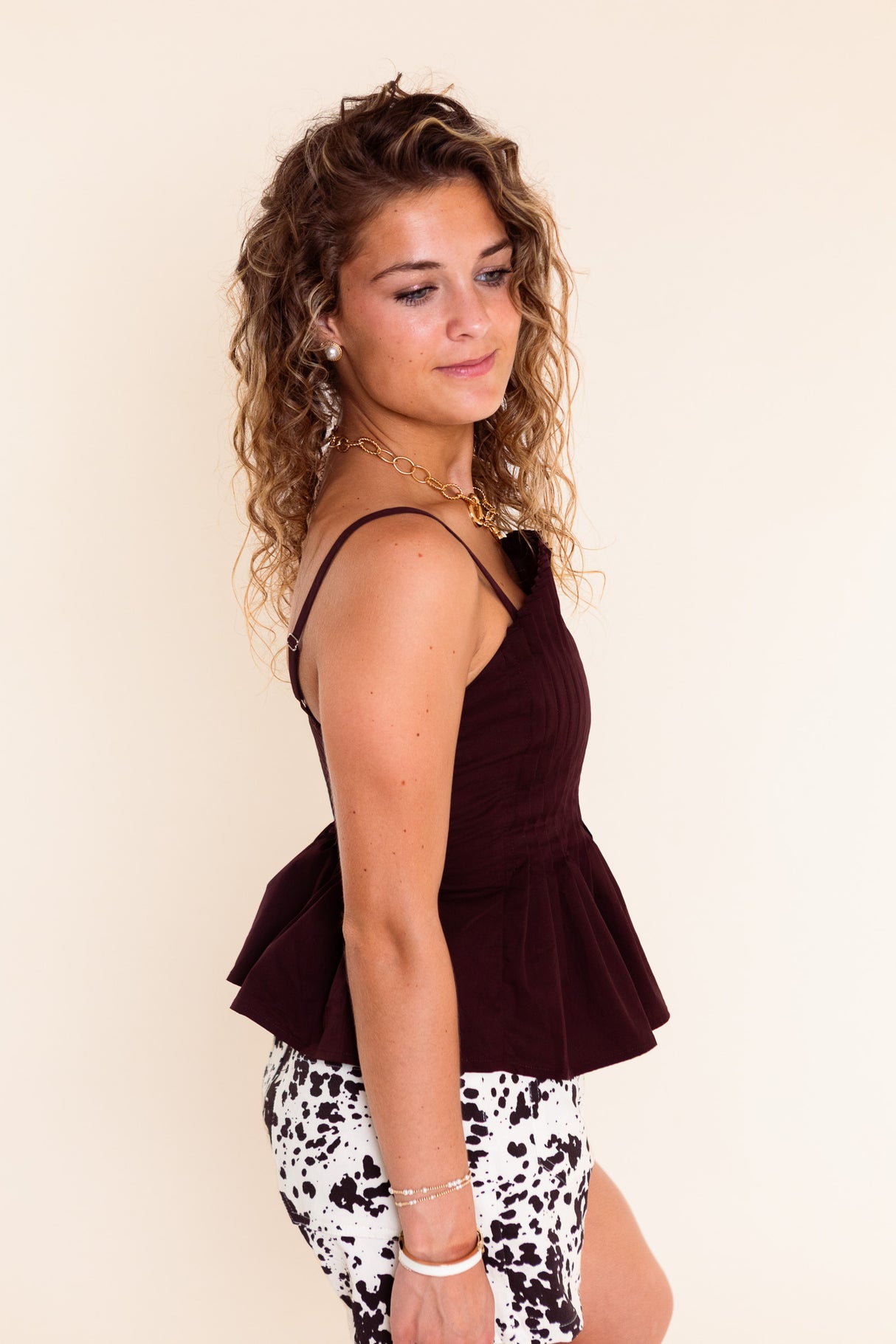 The Dinner Date Pleated Cami