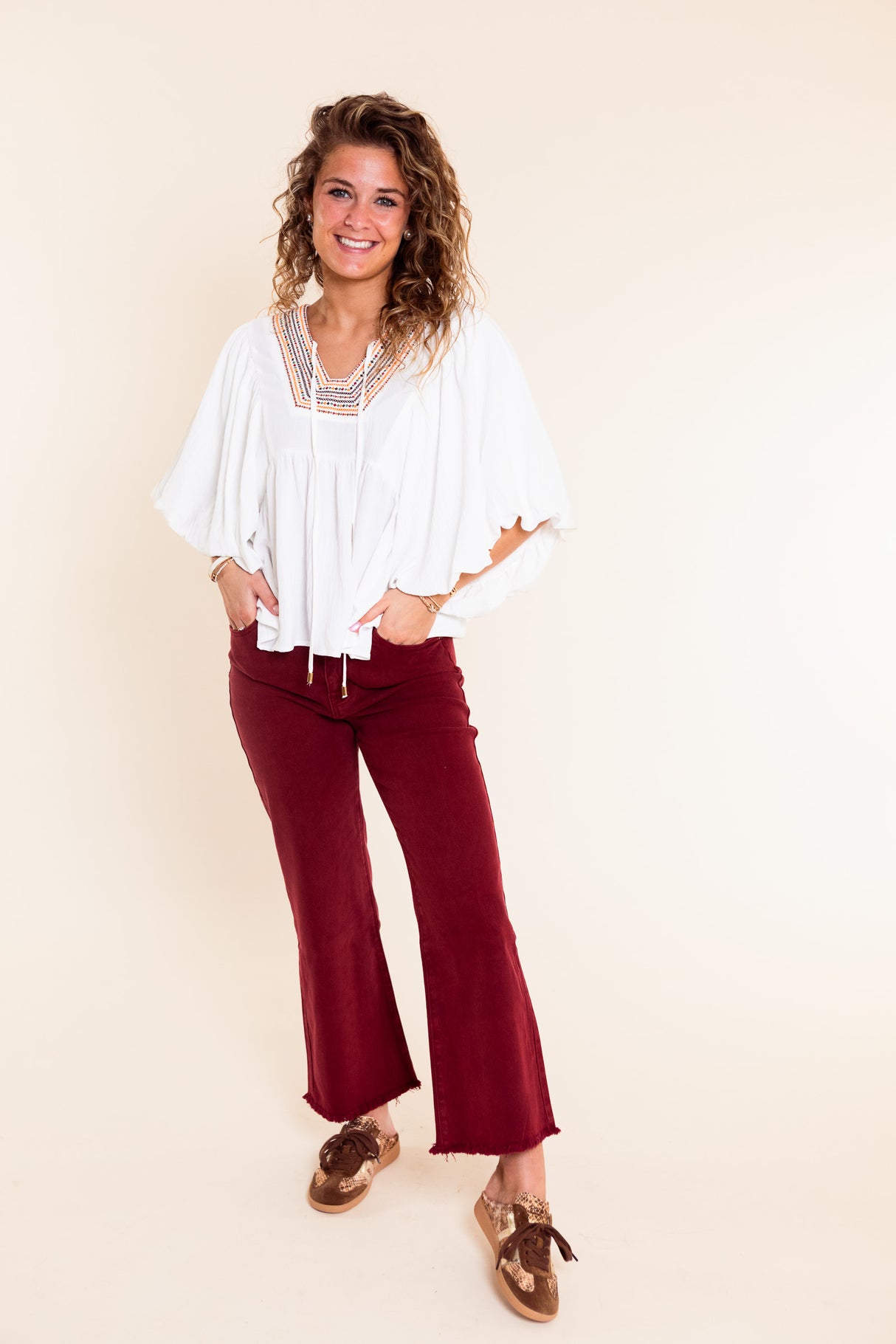 Desert Daydream Embroidered Top