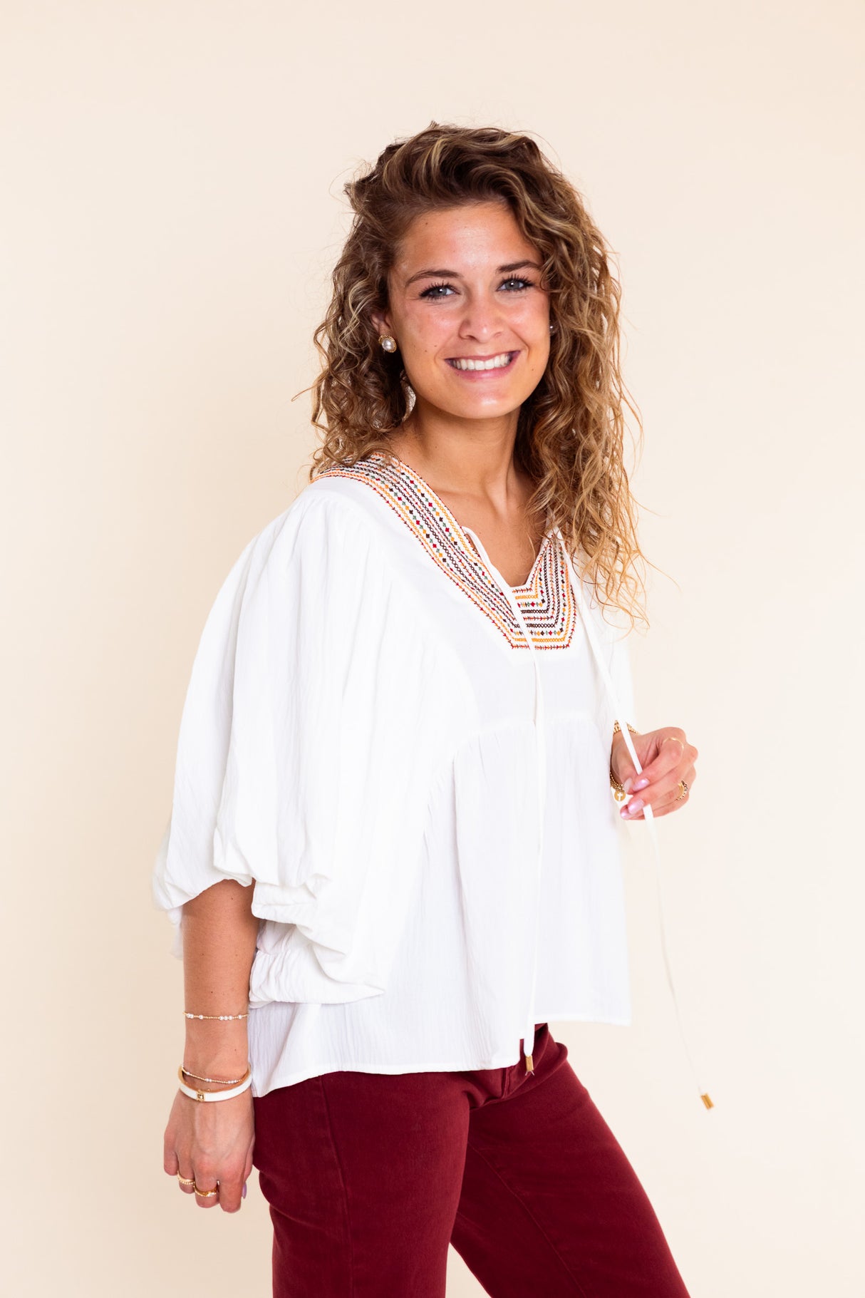 Desert Daydream Embroidered Top