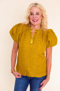 Golden Hour Puff Sleeve Top