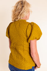 Golden Hour Puff Sleeve Top