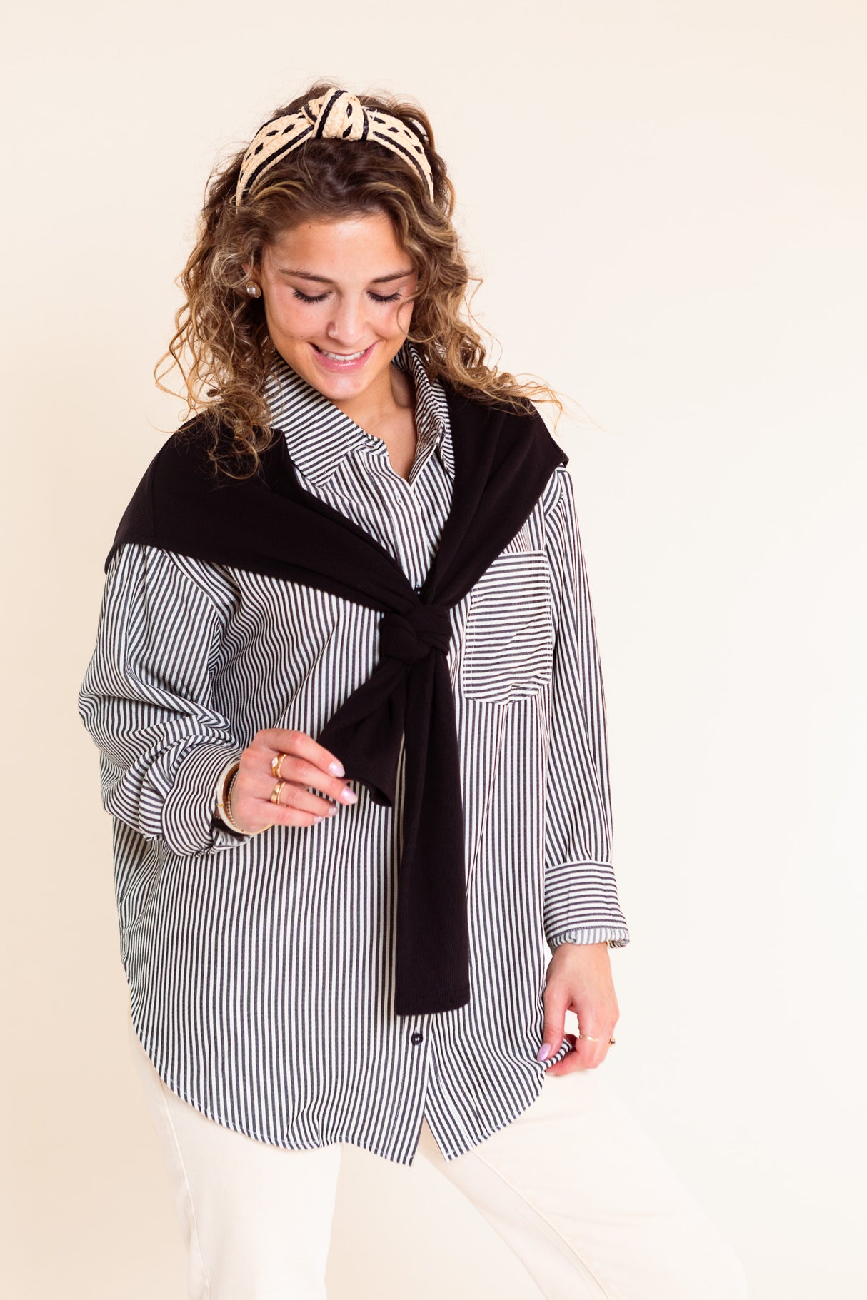 The Morning Meeting Button-Down with Faux Tie