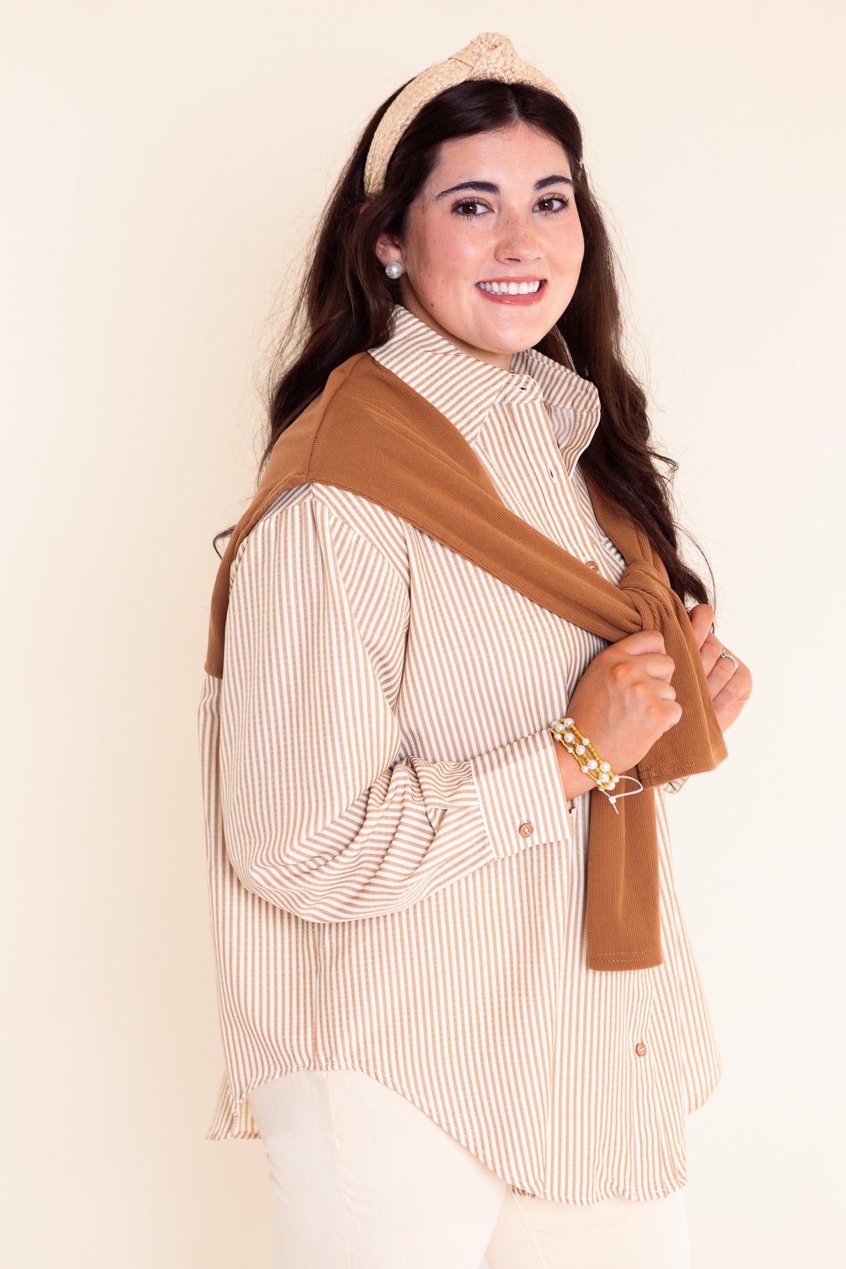 The Morning Meeting Button-Down with Faux Tie