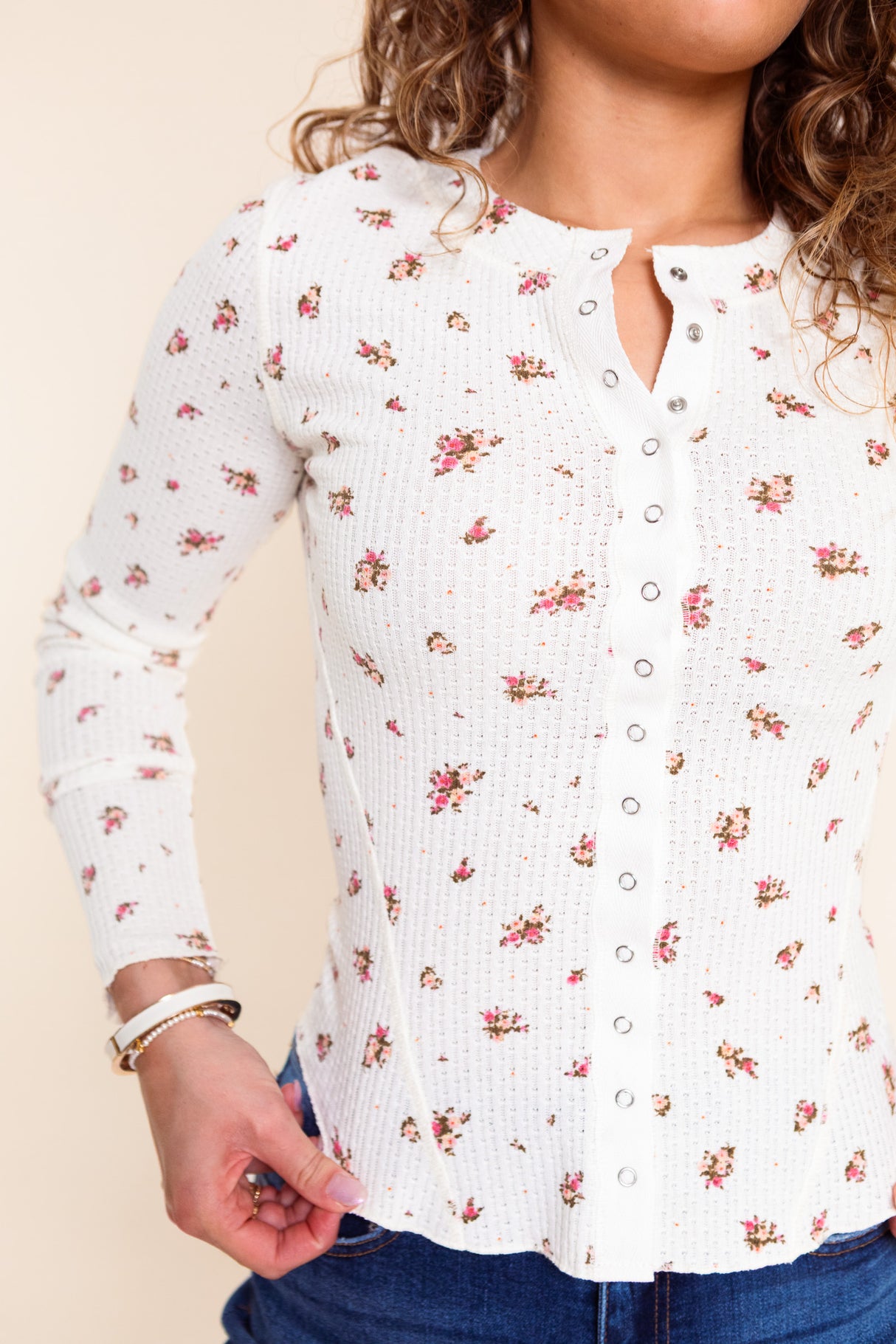Little Meadow Waffle Knit Top
