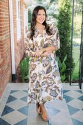 The Boho Paisley Midi Dress