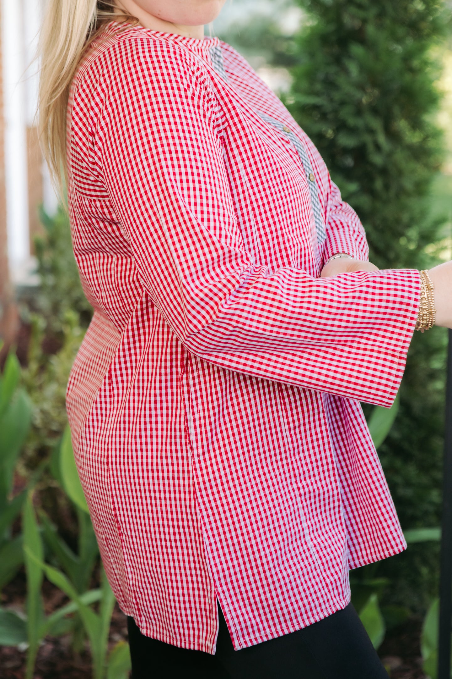 Cotton Woven Gingham Nellie Shirt