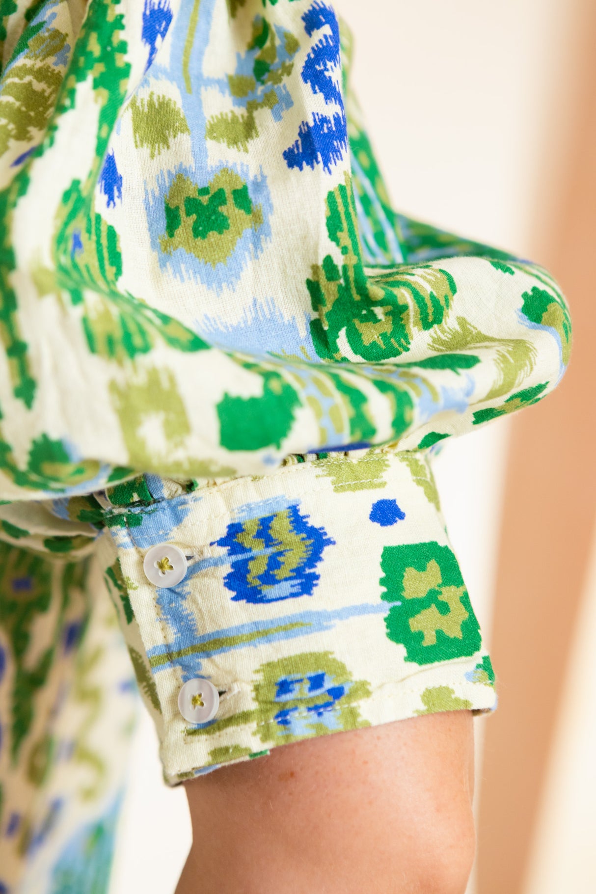 Dizzy Lizzie | Blue Green Montauk Ikat Dress