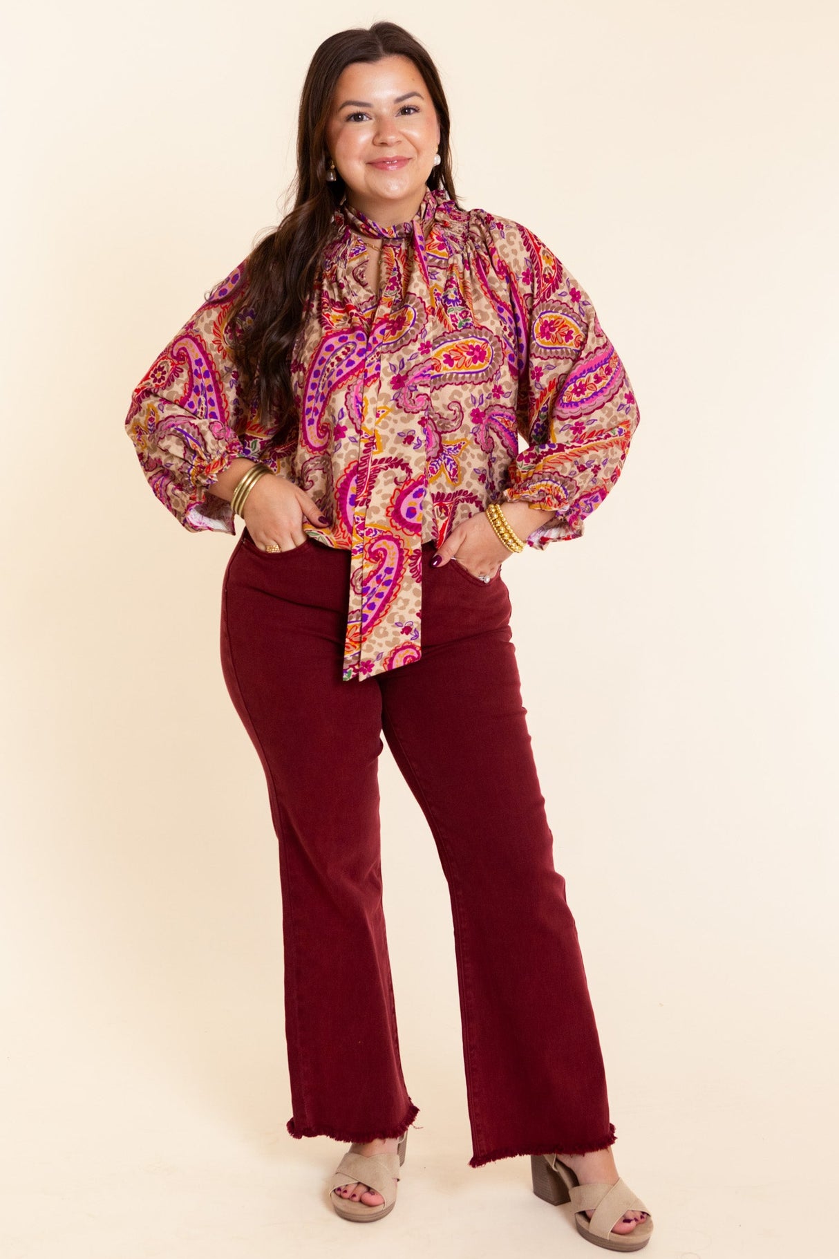 The Sadie Scarf-Tie Blouse