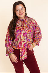 The Sadie Scarf-Tie Blouse