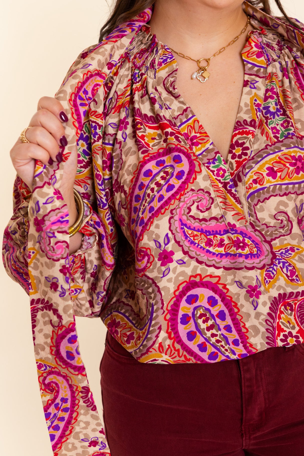 The Sadie Scarf-Tie Blouse