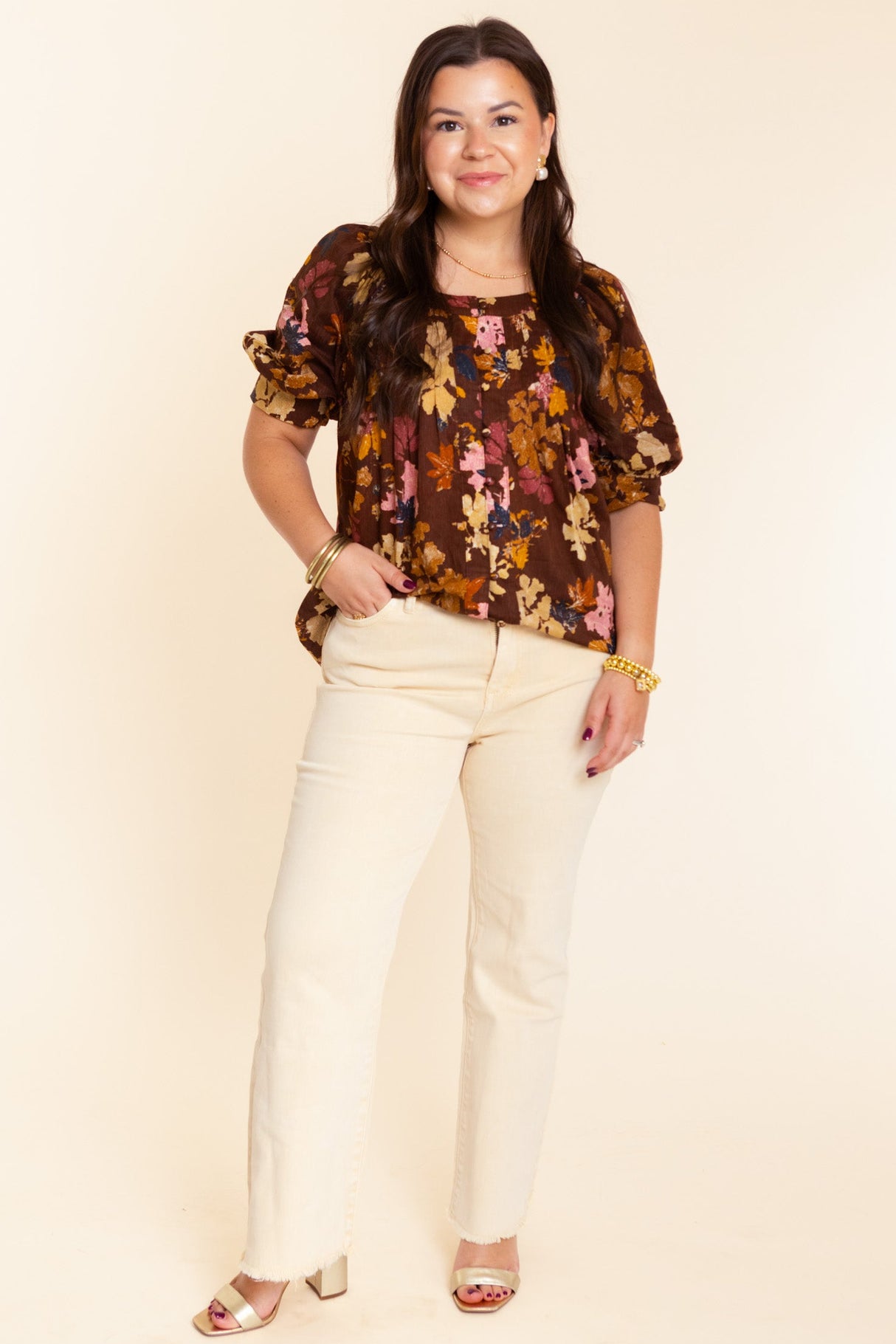 The Chestnut Grove Floral Top