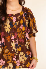 The Chestnut Grove Floral Top