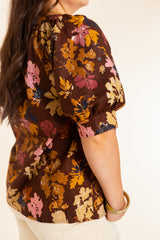 The Chestnut Grove Floral Top