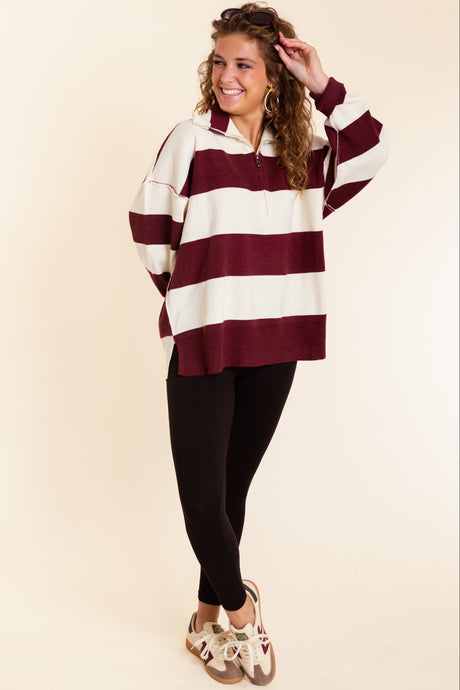 The Burgundy Club Pullover