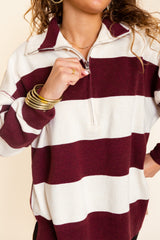 The Burgundy Club Pullover