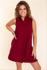 The Crimson Confidence Dress