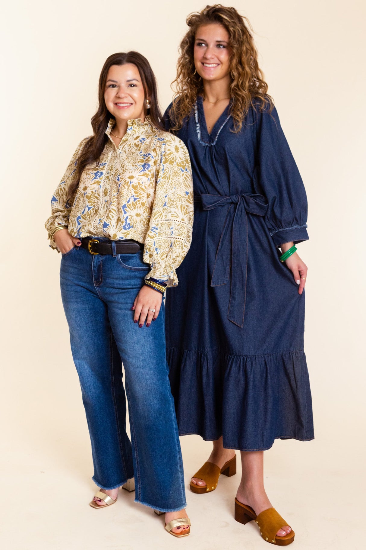 The Wrenwood Denim Midi Dress