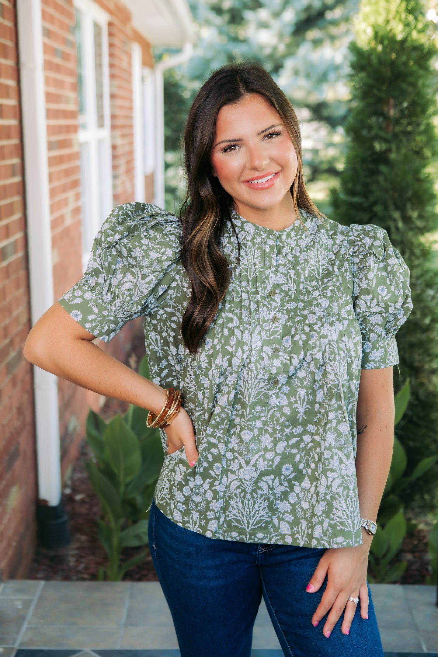 The June Floral Print Top