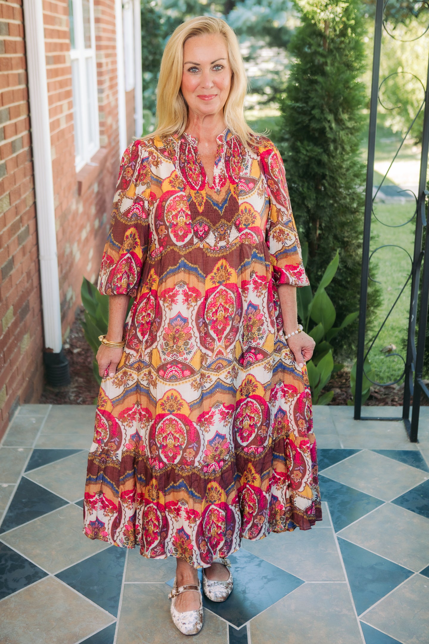 The Abstract Ember Dress