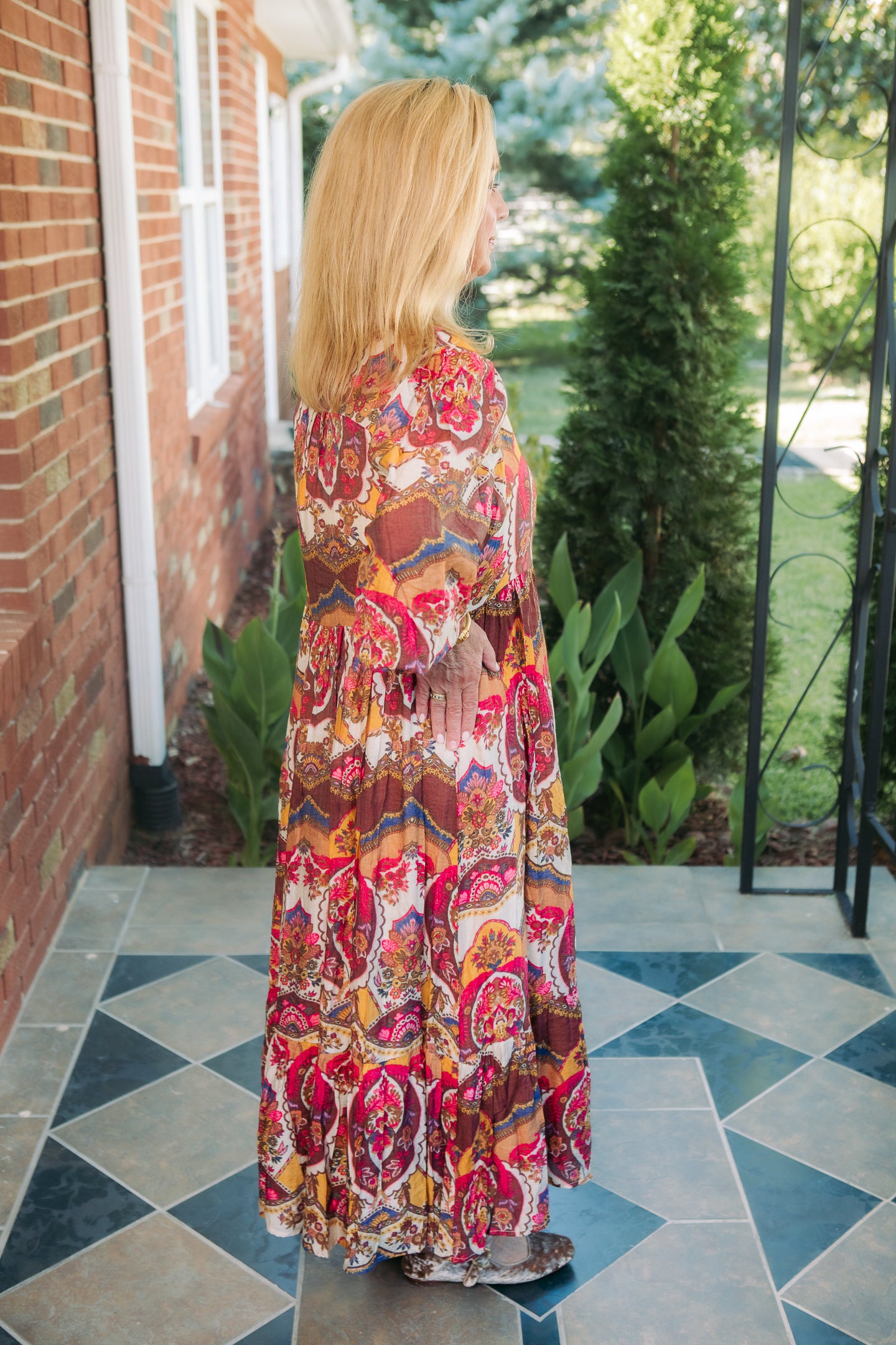 The Abstract Ember Dress