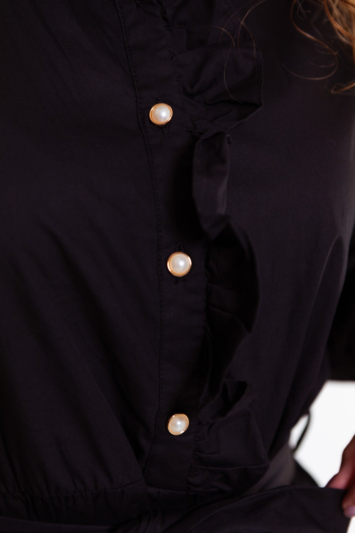 Victoria Pearl Button Midi Dress