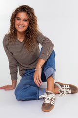 The Easy Days Striped Jersey Top