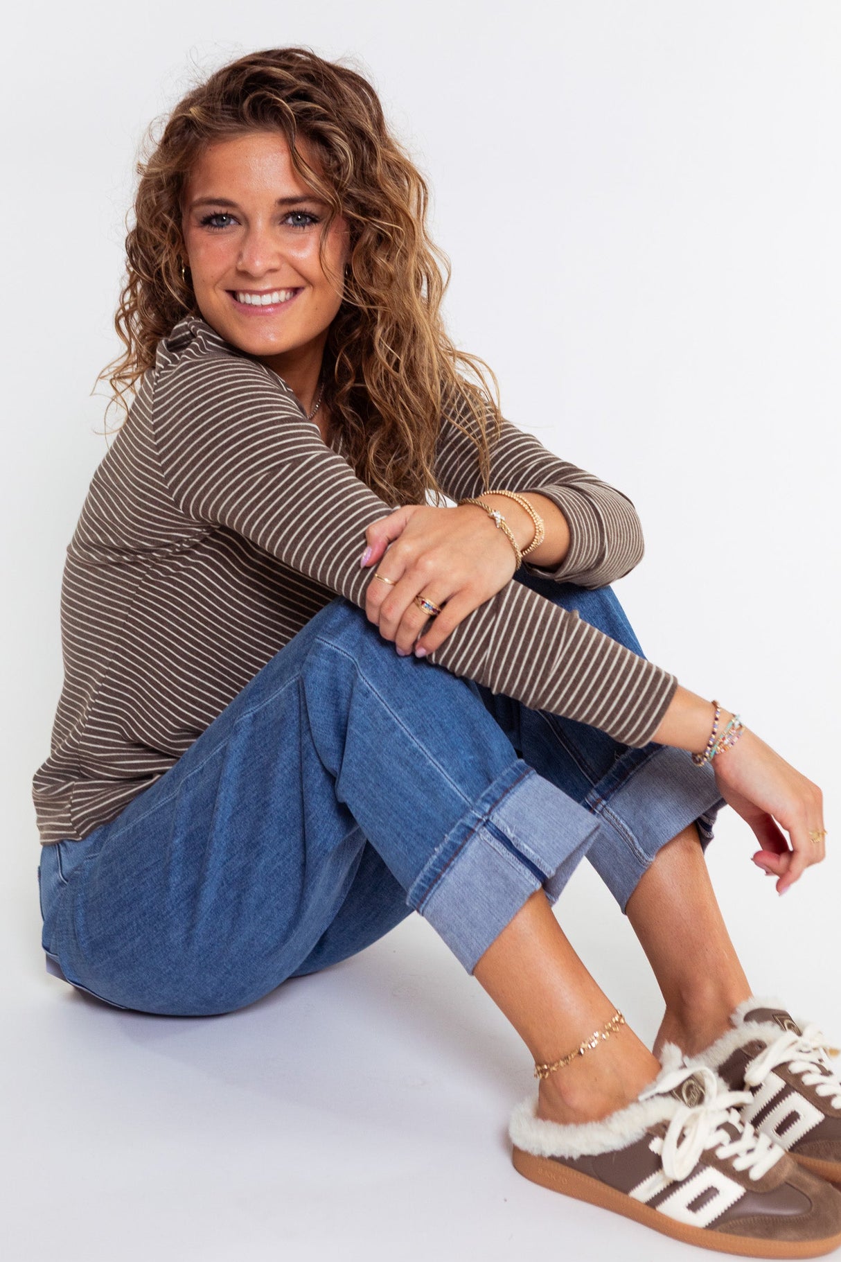 The Easy Days Striped Jersey Top