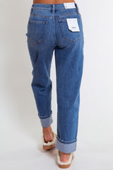 Vervet | Kate High Rise Cuffed Barrel Jean