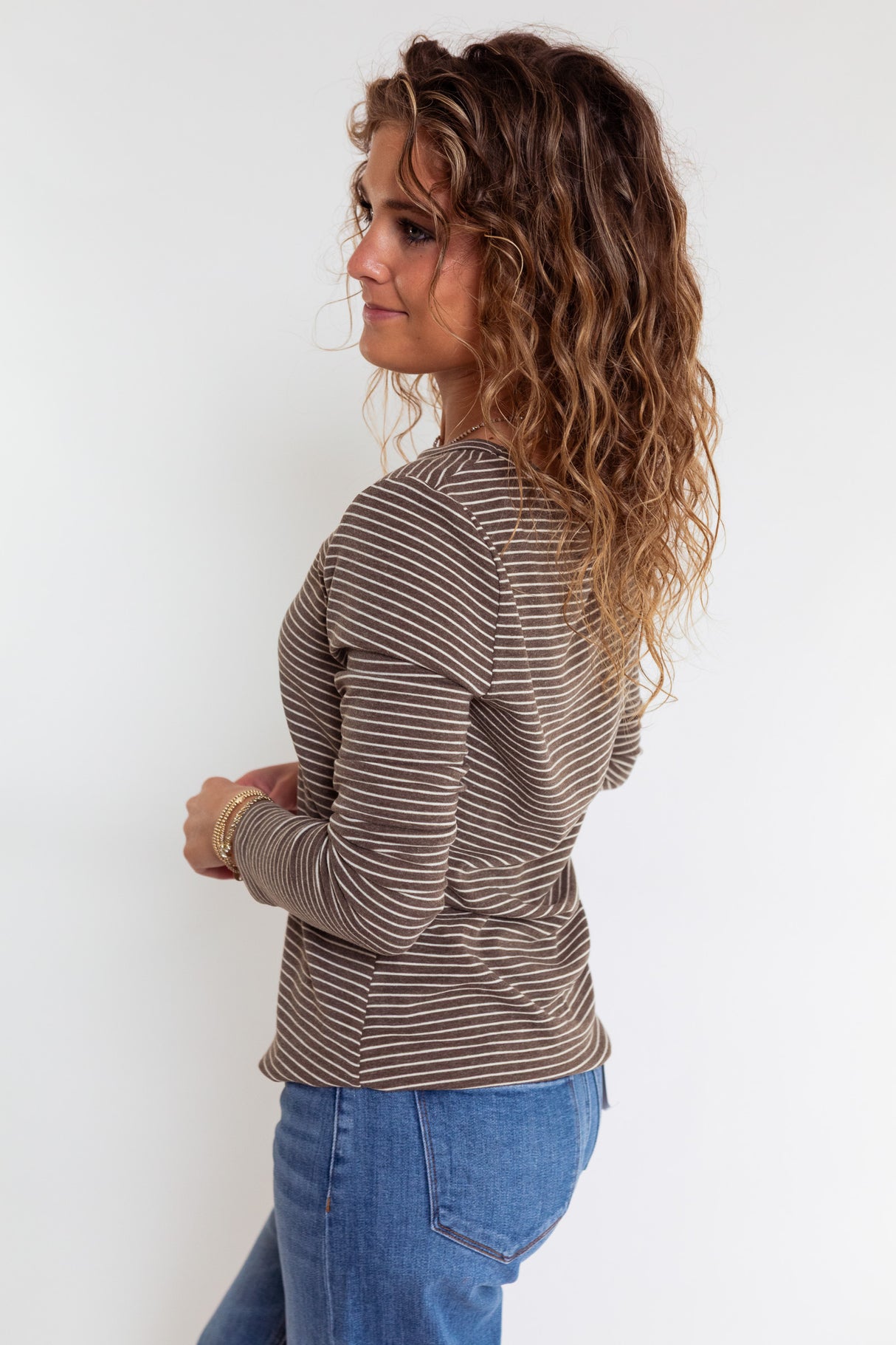 The Easy Days Striped Jersey Top