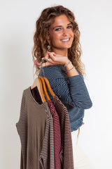 The Easy Days Striped Jersey Top