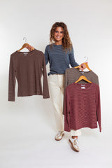 The Easy Days Striped Jersey Top
