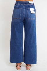 Vervet | Kris High Rise Drawstring Baggy Wide Leg Jeans