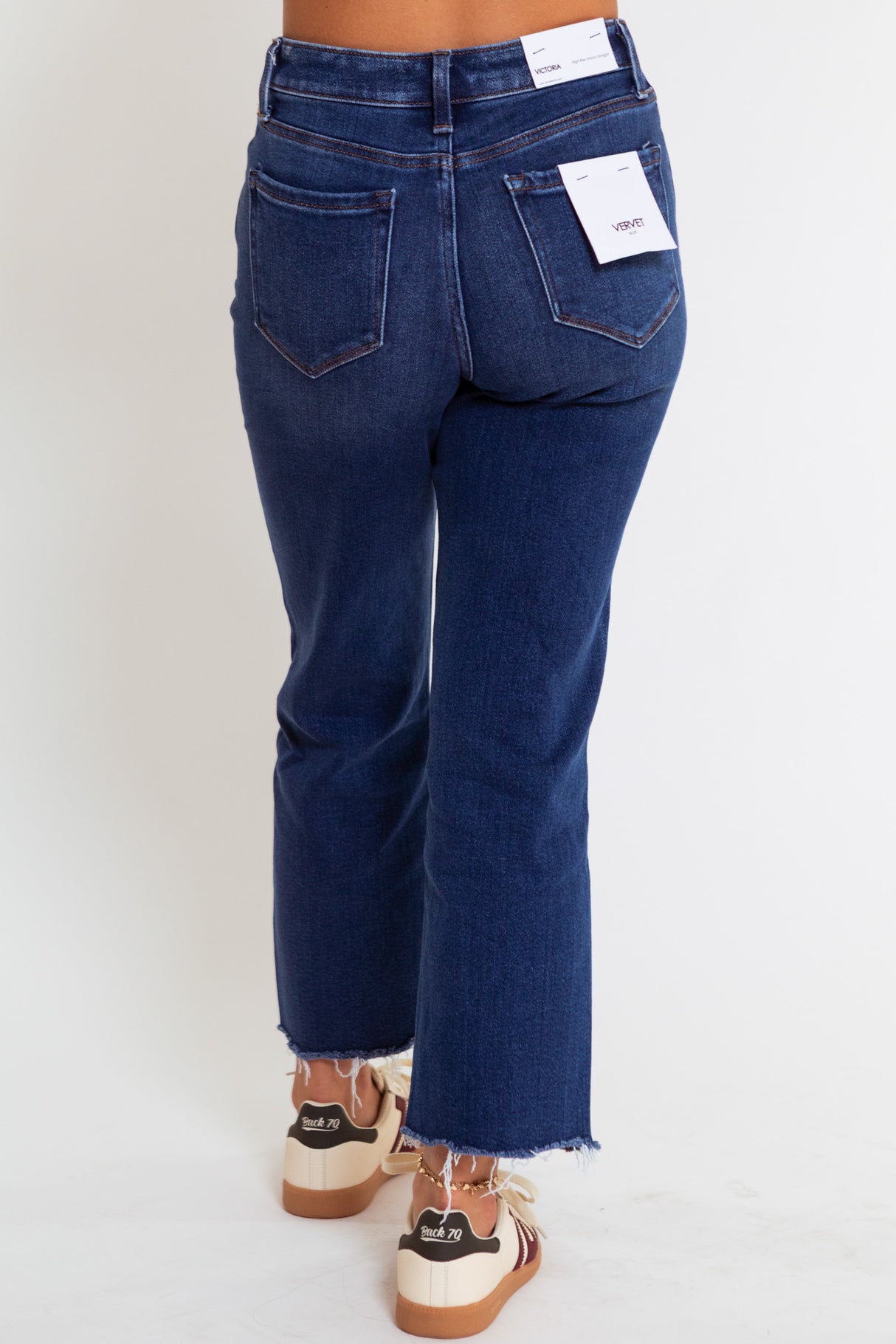 Vervet | Victoria High Rise Crop Straight Jeans
