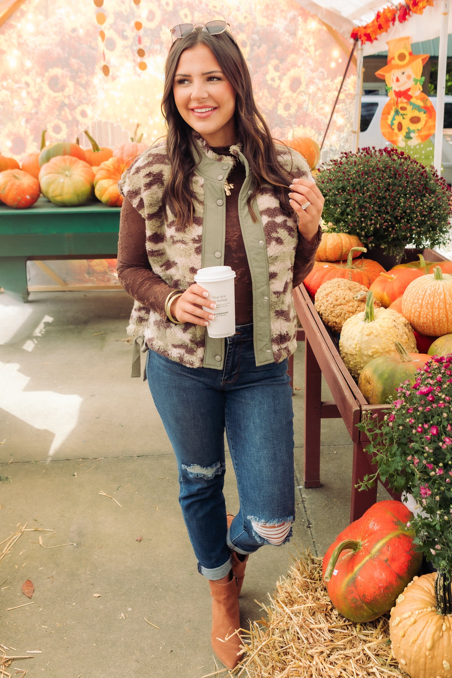 The Camouflage Sherpa Vest