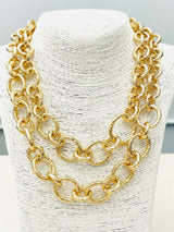 Two Forty Two | CHIC | Double Layer Necklace - Gold