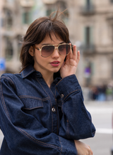 Freyrs | Carter Unisex Aviator Sunglasses  - Brown