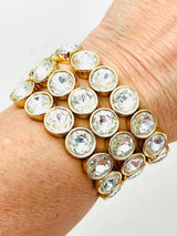 Two Forty Two | CHIC | Layering Rhinestone Bracelet - Clear
