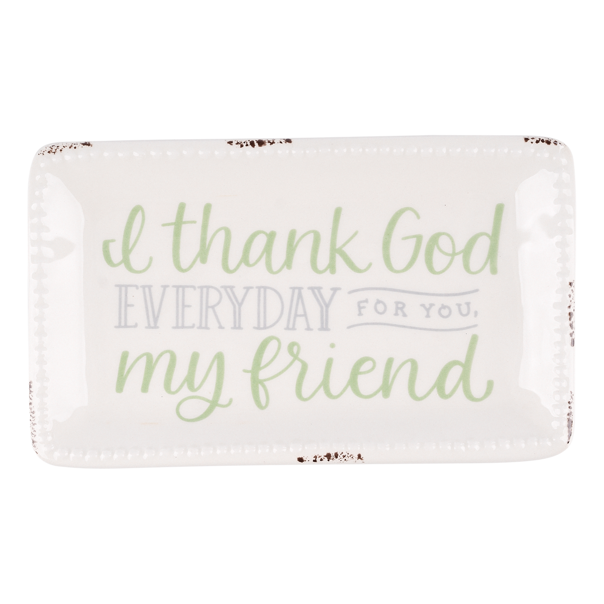 Glory Haus | Thank God For You Friend Trinket Tray