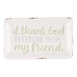 Glory Haus | Thank God For You Friend Trinket Tray