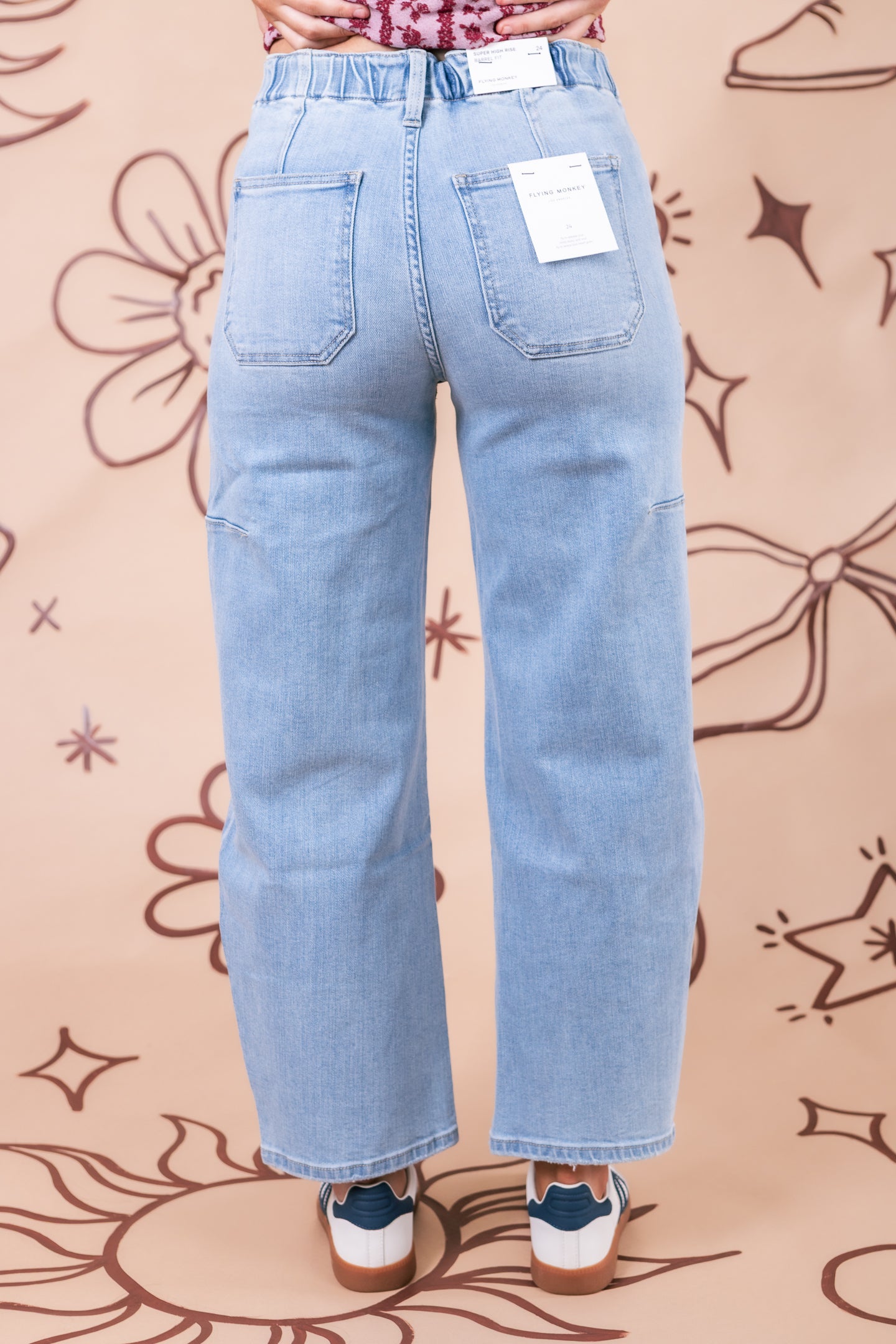 Flying Monkey | Super High Rise Barrel Fit Jeans