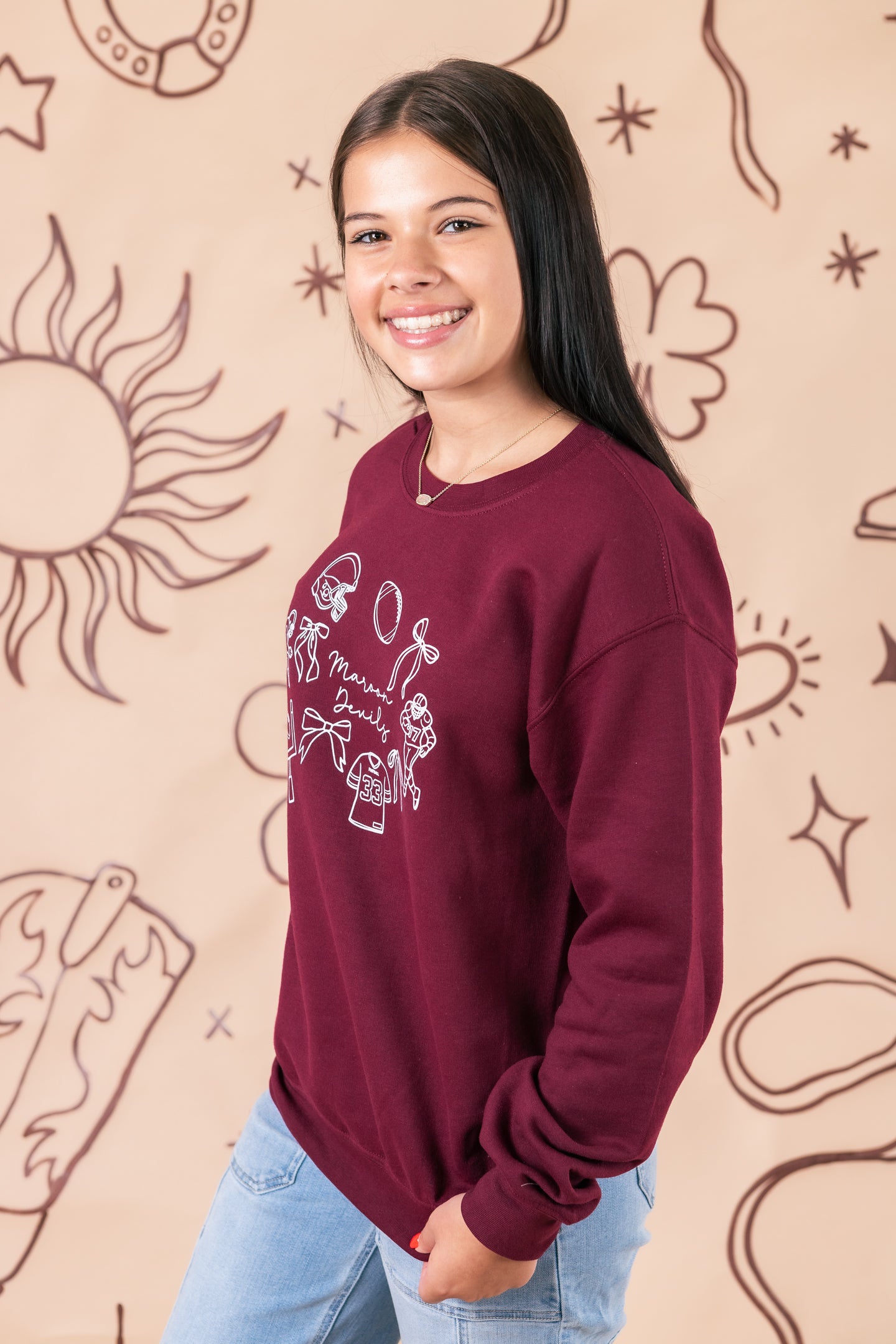 Maroon Devils Gameday Sweatshirt